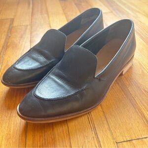 Everlane Black Leather loafers size 7